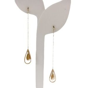 14k JCM Drop Dangle Earrings